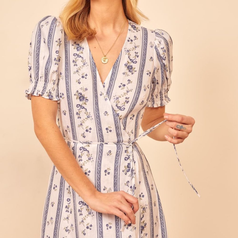 Reformation Veronika Linen Dress